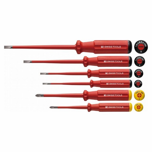 PB SWISS TOOLS 5542SL エレクトロ絶縁スリムドライバーセット(代引不可)【送料無料】の通販は