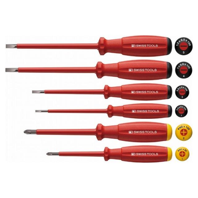 PB SWISS TOOLS 58542 スイスグリップ・絶縁ドライバーセット(代引不可)【送料無料】