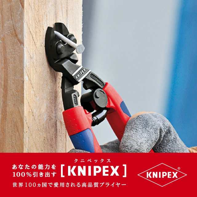 KNIPEX(クニペックス) 7122-200 小型クリッパー ベントヘッド バネ付