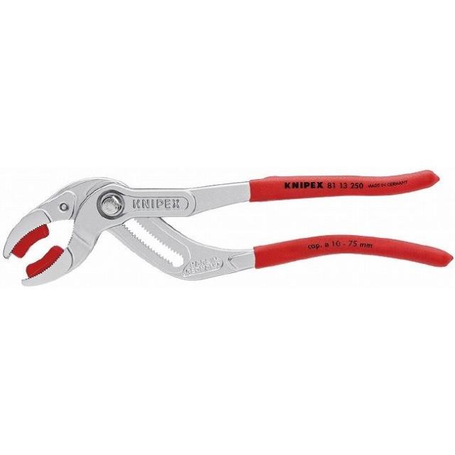 KNIPEX(クニペックス) 8113-250 パイププライヤー(プラスチックアゴ付)(SB)(代引不可)【送料無料】の通販は