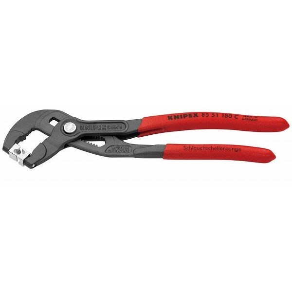 KNIPEX クニペックス 8551-180C ホースクリッププライヤー 【SB】(代引不可)【貨物輸送無料】