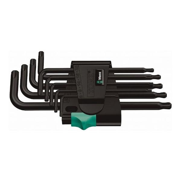 WERA ベラ ボール付き トルクスキーレンチ 9本組セット 刃先サイズT8-T40 024242(代引不可)【送料無料】