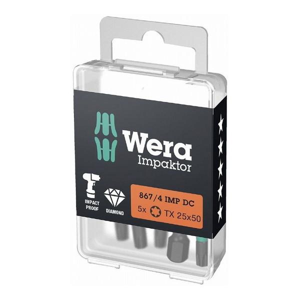 WERA ベラ インパクトドライバー用 ドライバービット10個入り 刃先サイズT40 シャンク径6.35mm 全長50mm 057667(代引不可)【送料無料】の通販は 4,599円