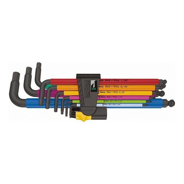 WERA ベラ ボールヘックスプラスL型レンチ 10本組セット レーザー仕上げ 022640(代引不可)【送料無料】