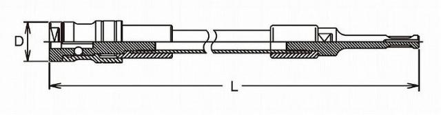 KOKEN コーケン ハンマードリル用延長棒1300mm KH004-L1300(代引不可)【送料無料】_2