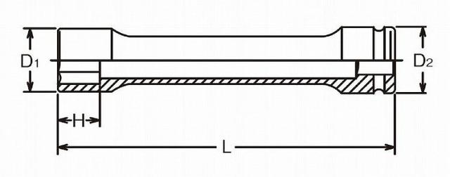 KOKEN コーケン 3/4"インパクトホイールナット用ソケット 16102M.400-30(代引不可)【送料無料】_3