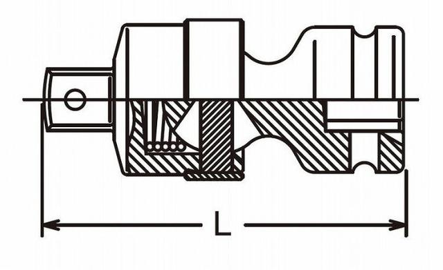 KOKEN コーケン 1"インパクトユニバーサルジョイント/ボール式 18770-B(代引不可)【送料無料】_2