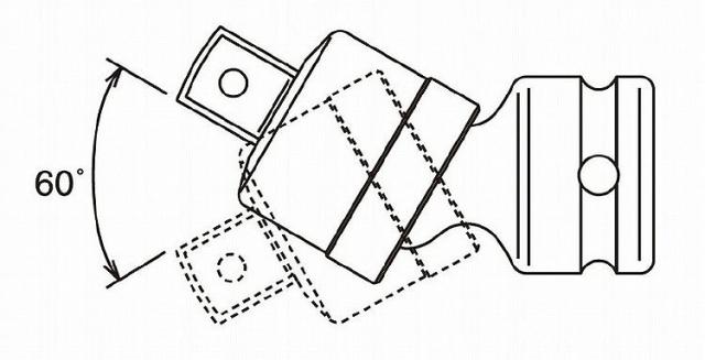 KOKEN コーケン 1"インパクトユニバーサルジョイント/ボール式 18770-B(代引不可)【送料無料】_3