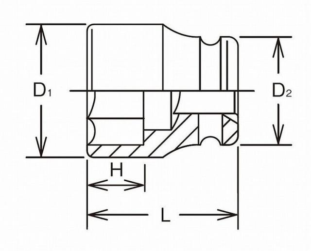 KOKEN コーケン 1.1/2"インパクト6角ソケット41mm 17400M-41(代引不可)【送料無料】_2