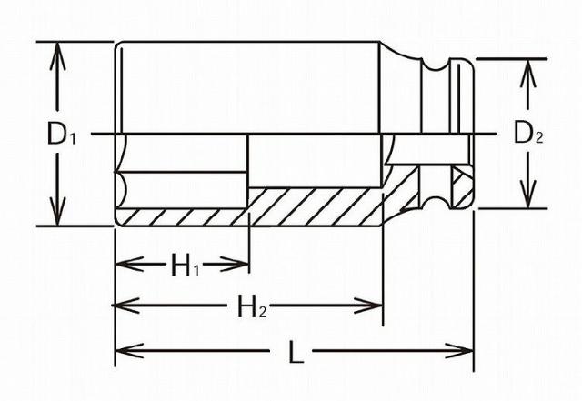 KOKEN コーケン 1.1/2"インパクト6角ディープソケット 17300A-1.11/16(代引不可)【送料無料】_2