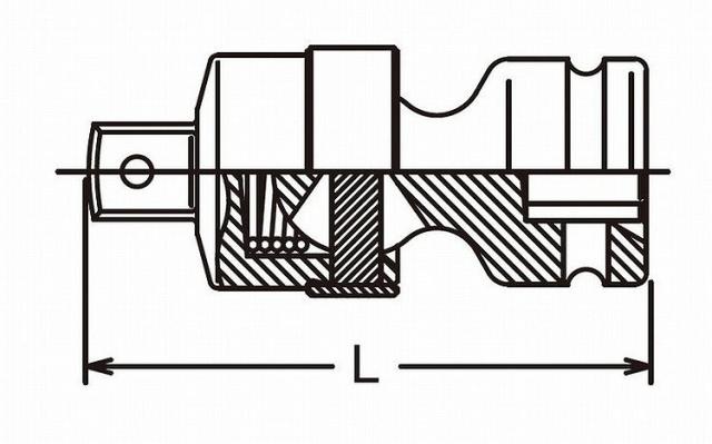 KOKEN コーケン 1.1/2"インパクトユニバーサルジョイント 17770(代引不可)【送料無料】_1