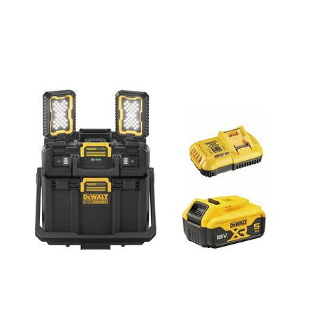 DEWALT デウォルト TOUGHSYSTEMタフシステム2.0 18V LEDライトボックス バッテリー 充電器セット DWST08063-JP(代引不可)【送料無料】