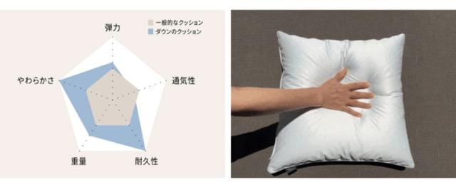 【機能クッションブランドandmore】ダウンクッション 50×50cm 中身 ヌードクッション ダウン フェザー 中材 羽毛 座布団 シート 背あて ヌードクッション ホワイトダック クッションカバー用(代引不可)【送料無料】_9