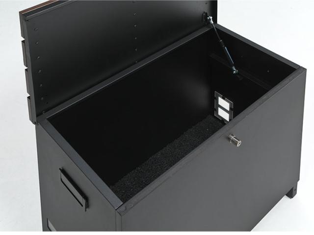 宅配BOX 郵便ボックス ベンチ型 玄関収納 スリム 幅60×奥行40×高さ53cm 宅配収納 屋外 置き配 ボックス 鍵2本付き 金属製 丈夫 頑丈 収納庫 物置 ガーデンベンチ 玄関椅子 一戸建て用(代引不可)【送料無料】_3