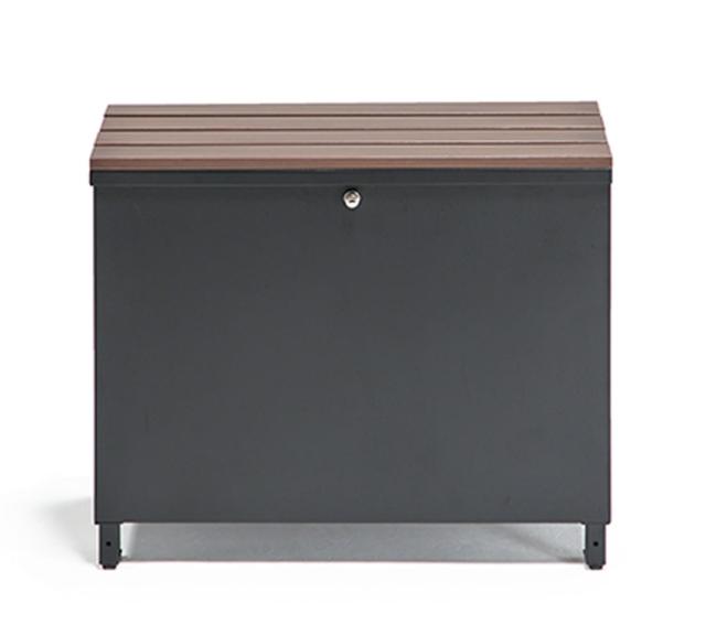 宅配BOX 郵便ボックス ベンチ型 玄関収納 スリム 幅60×奥行40×高さ53cm 宅配収納 屋外 置き配 ボックス 鍵2本付き 金属製 丈夫 頑丈 収納庫 物置 ガーデンベンチ 玄関椅子 一戸建て用(代引不可)【送料無料】_7