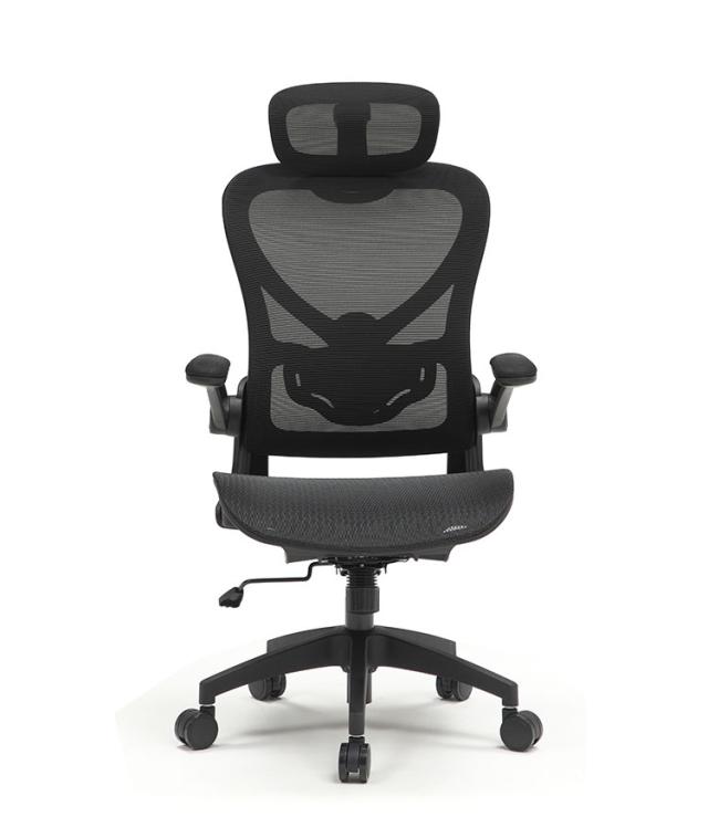 上着が掛けられるハンガー付 デスクチェア オフィスチェア メッシュチェア ヘッドレスト 昇降 可動アームレスト 疲れにくい イス 椅子 いす チェアー ワークチェア PCチェアー 静音キャスター(代引不可)【送料無料】_1