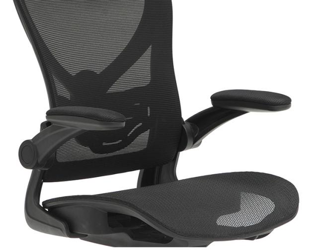 上着が掛けられるハンガー付 デスクチェア オフィスチェア メッシュチェア ヘッドレスト 昇降 可動アームレスト 疲れにくい イス 椅子 いす チェアー ワークチェア PCチェアー 静音キャスター(代引不可)【送料無料】_4