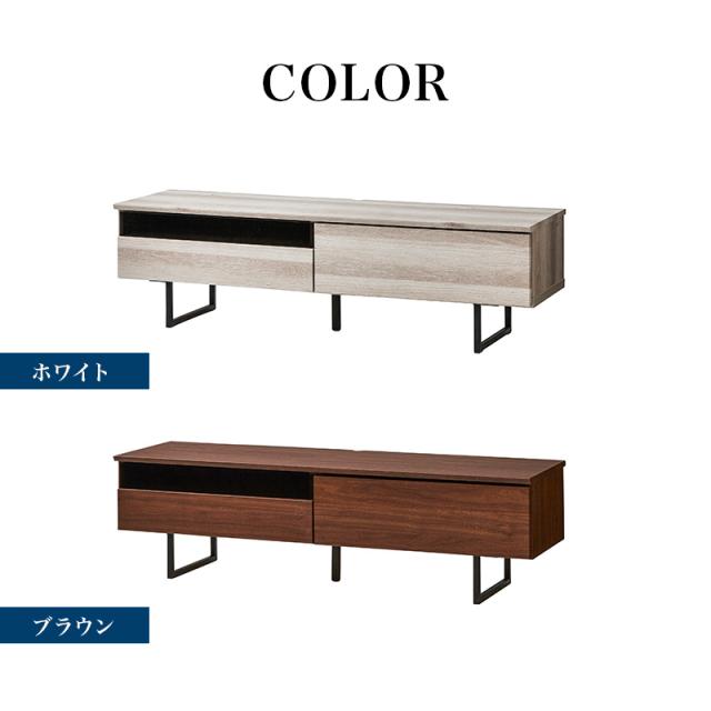 テレビ台 テレビボード 幅140 【国産 完成品 大川家具】 木製 ローボード リビング収納 アイアン 日本製 スリムタイプ(代引不可)【送料無_1