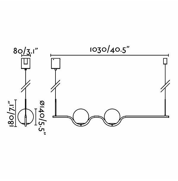 ゴーリキアイランド LE VITA LED Black pendant lamp FARO INDOOR ライト FA29696(代引不可)【送料無料】_1