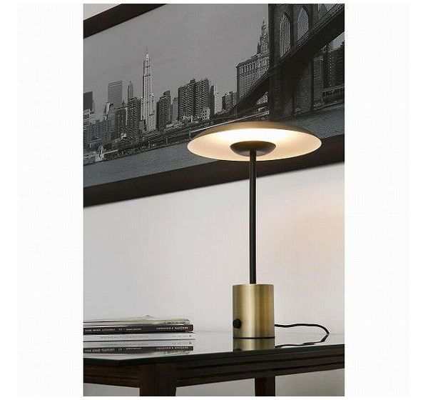 ゴーリキアイランド HOSHI LED Satin gold and black table lamp FARO INDOOR ライト FA28387(代引不可)【送料無料】