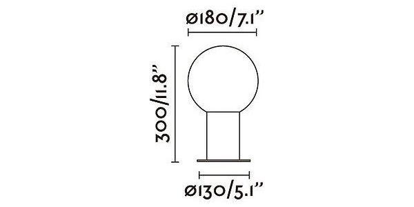 ゴーリキアイランド MOON Dark grey post lamp H300 FARO OUTDOOR ライト FA74433S-01(代引不可)【送料無料】_1