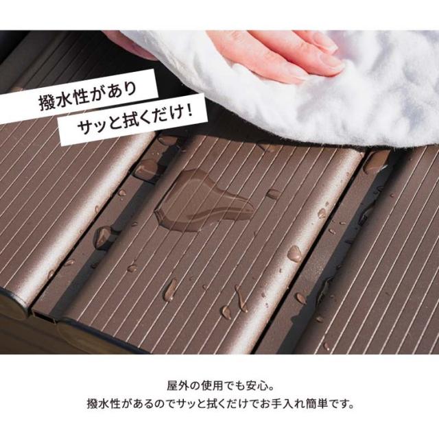 屋外物置 アルミボックス 容量238L 幅180cm アルミ縁台ストッカー 収納庫 ベンチストッカー ベンチ収納 アルミ 収納箱 玄関 BOX 収納ボックス コンテナボックス ガーデン アウトドア用品 収納(代引不可)【送料無料】_9