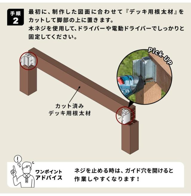 デッキ 人工木 [200×90.8cm] 人工木デッキ ガーデニング テラス 簡易タイプ DIY キット 庭 ガーデンデッキ ステージ 縁台 エクステリア オープンテラス 組み立て DIYセット 水洗いOK 高さ20~60cm(代引不可)【送料無料】_11