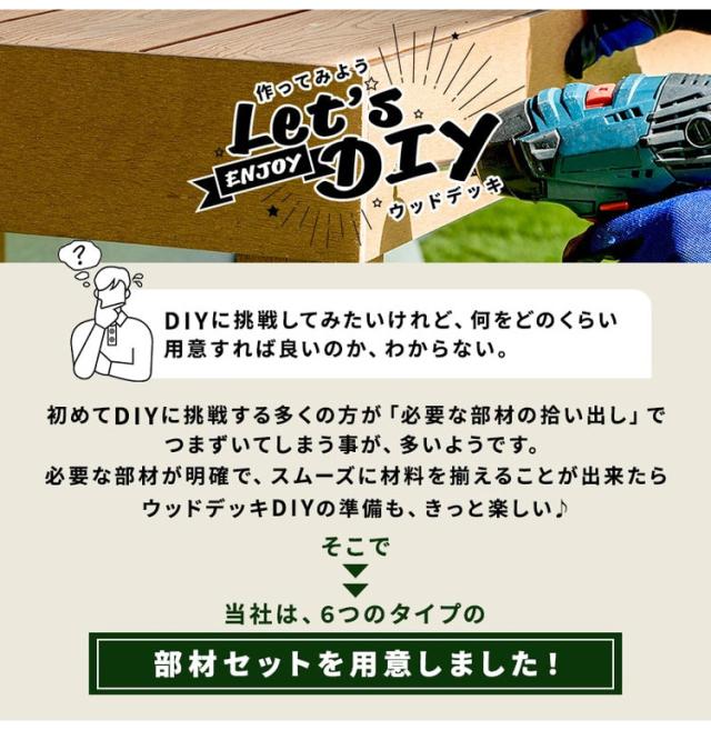 デッキ 人工木 [200×90.8cm] 人工木デッキ ガーデニング テラス 簡易タイプ DIY キット 庭 ガーデンデッキ ステージ 縁台 エクステリア オープンテラス 組み立て DIYセット 水洗いOK 高さ20~60cm(代引不可)【送料無料】_3