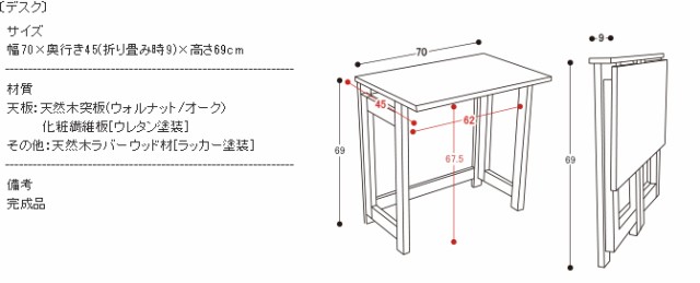 折りたたみデスク パソコンデスク 天然木テーブルリビング ミシン台 サイドテーブル 棚 PCデスク アイロン台 北欧テイスト(代引不可)【送の通販はau  PAY マーケット - リコメン堂