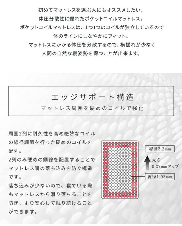 棚・コンセント・照明付きフロアベッド シングル タクナ シュプリームポケットコイルマットレス付き 照明付き すのこ板目仕様(代引不可)