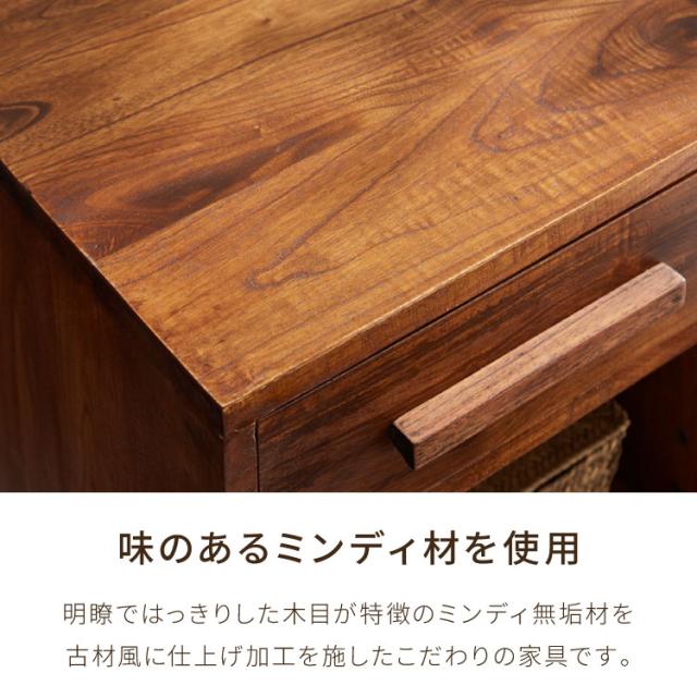西海岸風 トランクボックス 木箱 幅76cm トランクBOX 木製 大容量収納 大型収納 衣服収納 物置き 玄関 リビング コンテナボックス 蓋付き アンティーク 収納木箱 箱 おしゃれ オシャレ お洒落 新生活(代引不可)【送料無料】_6