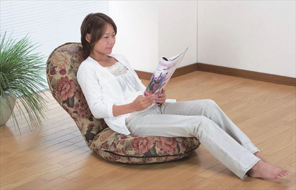 座椅子 ハイバック座椅子 円満座椅子 和柄 和室 チェア イス 椅子 SP-404(代引不可)【送料無料】の通販は 8,999円