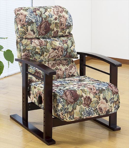 高座椅子 座椅子 肘付き ポケットコイル入り 折りたためる 和柄 和室 椅子 イス Sp 594v 代引不可 送料無料 の通販はau Pay マーケット リコメン堂