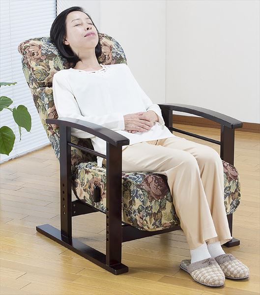 高座椅子 座椅子 肘付き ポケットコイル入り 折りたためる 和柄 和室 椅子 イス Sp 594v 代引不可 送料無料 の通販はau Pay マーケット リコメン堂