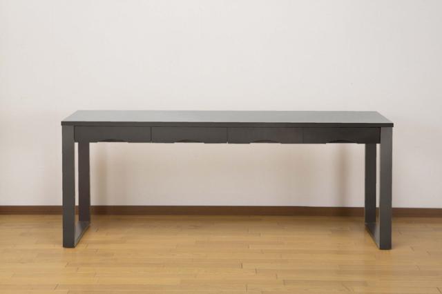 デスク 天然木タモ突板デスク 幅180cm 奥行59cm 引出し 北欧風 長机 パソコンデスク 勉強机 ワークデスク 書斎机 省スペース つくえ 作業台 天然木デスクシリーズ(代引不可)【送料無料】_3