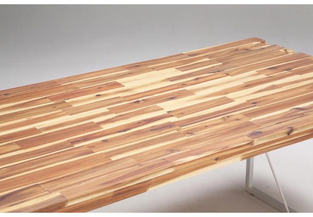 ダイニングテーブル 単品 150cm アカシア無垢材使用 4人掛け用 テーブル ダイニング 食卓 アイアン インダストリアル おしゃれ(代引不可)_6