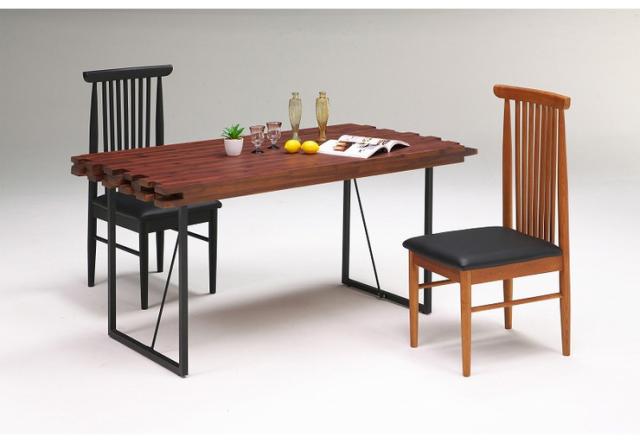 ダイニングテーブル 単品 150cm アカシア無垢材使用 4人掛け用 テーブル ダイニング 食卓 アイアン インダストリアル おしゃれ(代引不可)_7