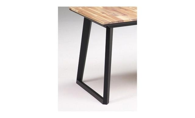 【ガラス天板付き】 ダイニングテーブル ダイニングテーブル単品 ナチュラル 150cm 無垢材使用 スクエア脚 アカシア無垢材(代引不可)【送_1
