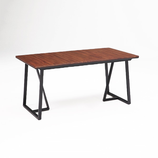 ダイニングテーブル ダイニングテーブル単品 ブラウン 150cm 無垢材使用 T字脚 アカシア無垢材 4人掛け用 テーブル ダイニング(代引不可)