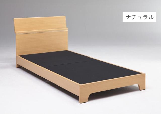 ベッド ベッドフレーム 【シングル 軒先渡し】 幅98cm 全長204cm 高81cm コンセント 小棚 組立 宮付き おしゃれ【送料無料】_3