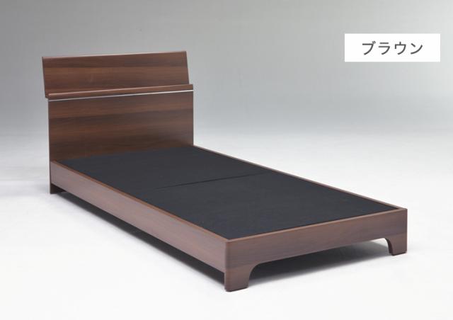 ベッド ベッドフレーム 【シングル 軒先渡し】 幅98cm 全長204cm 高81cm コンセント 小棚 組立 宮付き おしゃれ【送料無料】_4