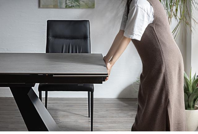 セラミックダイニングテーブル 楽天市場】伸長式テーブル 伸長式ダイニングテーブル セラミック