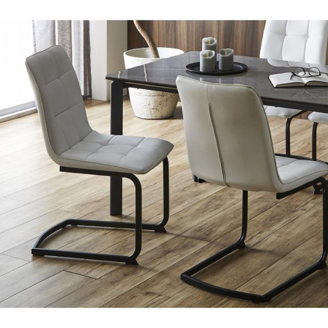 ダイニングチェア 2脚セット 2個組 チェア 椅子 いす レザーファブリック おしゃれ モダン 北欧 シンプル 背もたれ インテリア ブラック アイアン 代引不可 ダイニングチェア 2脚セット 2個組 ラバーウッド 天然木 ナチュラル