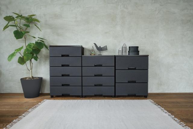 チェスト タンス たんす ブラック 黒 引き出し 収納 天馬 フィッツ