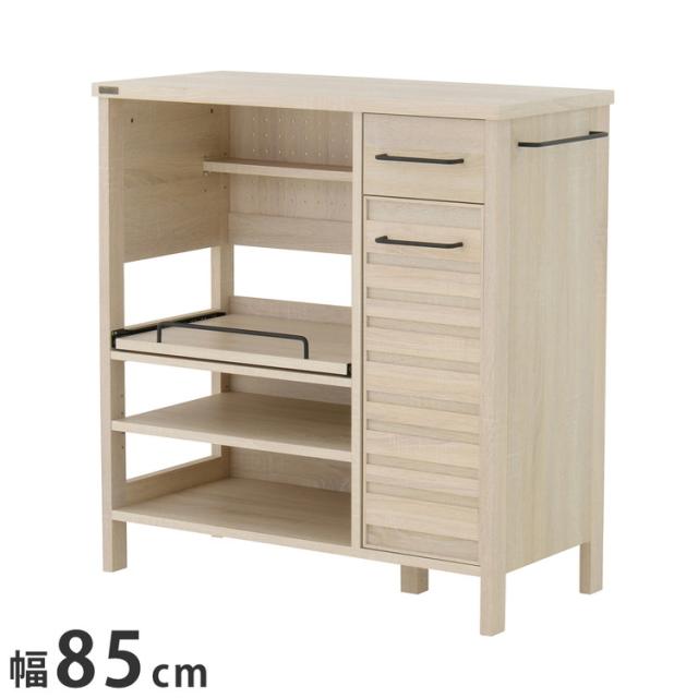 レンジ台 北欧 白 おしゃれ レンジボード アイボリー キッチンボード ロータイプ カウンタータイプ 食器棚 キッチンカウンター 棚 キッチン収納 キッチン収納棚 作業台 奥行40【送料無料】