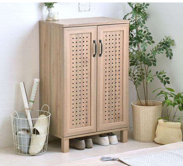 ジェンカシューズボックス GK95-60 GN グレーナチュラル 幅58cm シューズボックス 可動棚 シューズラック 収納家具 玄関収納【送料無料】_4