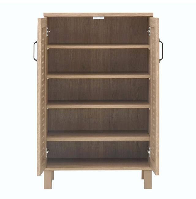ジェンカシューズボックス GK95-60 GN グレーナチュラル 幅58cm シューズボックス 可動棚 シューズラック 収納家具 玄関収納【送料無料】_9
