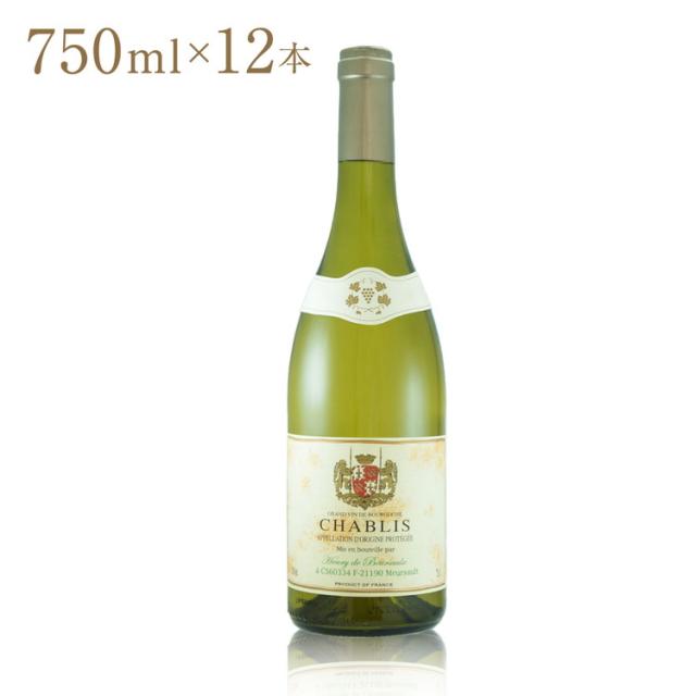 【12本セット】アンリ・ド・ブルソー シャブリ ワイン Wine 白 白ワイン ブルゴーニュ シャブリ Bourgogne Chablis フランスワイン 12本 750ml 白ワイン ブラン 辛口 高級 お酒 格上 ワンランク上【送料無料】の通販は 27,383円