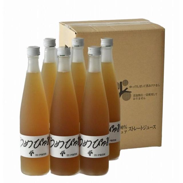 父の日 お中元 和歌山 「伊藤農園」 うめぴゅあシロップ 500ml×6本 セット ギフト 産直 ご当地グルメ 熨斗 贈り物 のし対応 (代引不可)【送料無料】