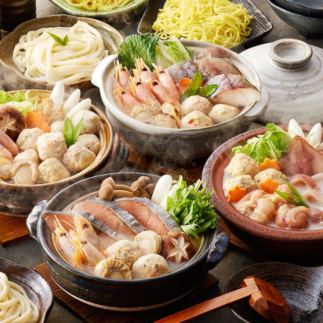 父の日 お中元 4種の個食鍋 食べ比べセット 鍋セット ギフト 産直 ご当地グルメ 熨斗 贈り物 のし対応 (代引不可)【送料無料】